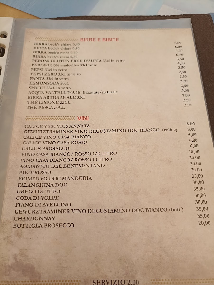 Pizzeria Dal Presidente - Sede Storica Menu - Image 1