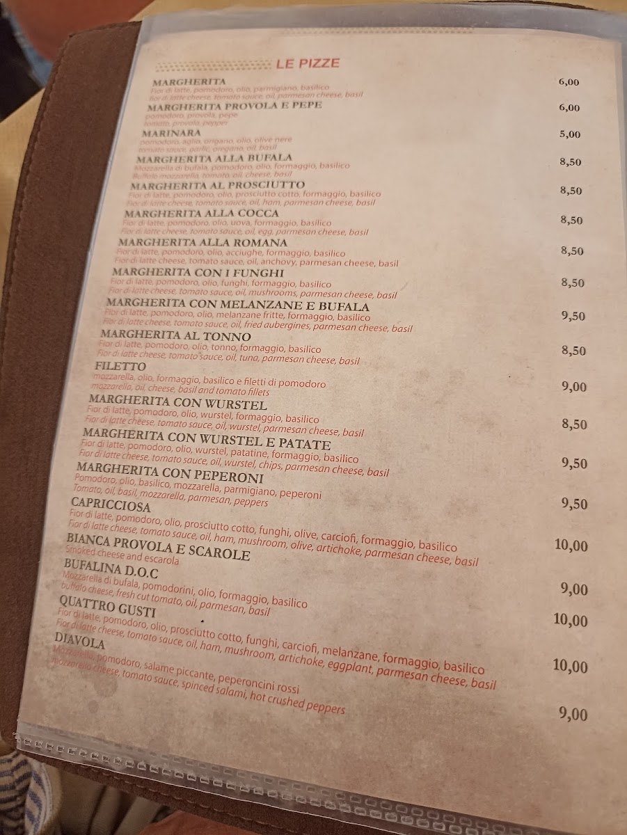 Pizzeria Dal Presidente - Sede Storica Menu - Image 2