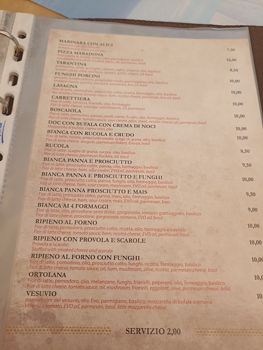 Pizzeria Dal Presidente - Sede Storica Menu - Image 4