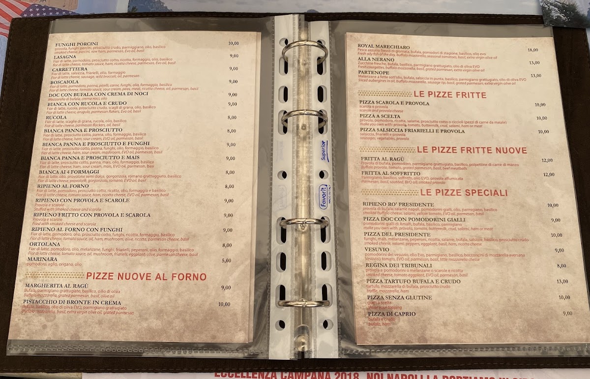 Pizzeria Dal Presidente - Sede Storica Menu - Image 6